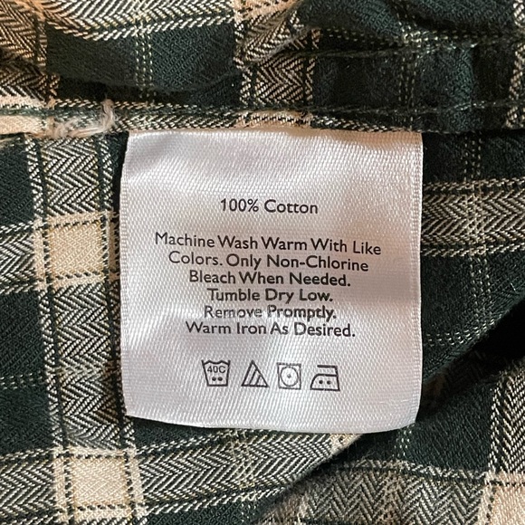 Eddie Bauer Evergreen Plaid Shirt - Size Large - Picture 8 of 8